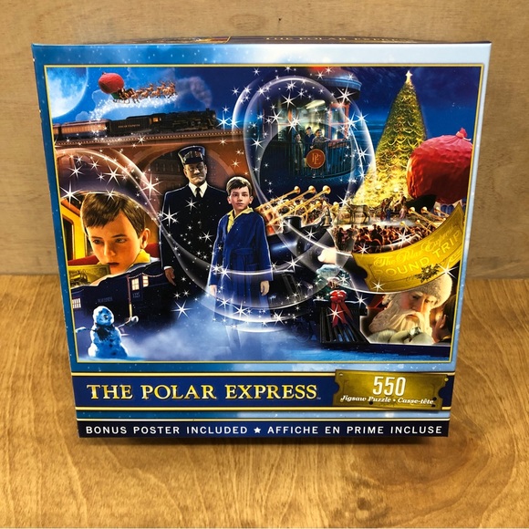 Polar Express 550 pc Puzzle Warner Bros Classic Christmas Train Boy Stars Gift - Picture 1 of 3